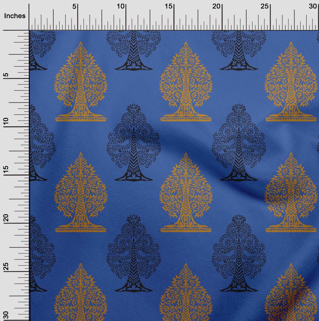 oneOone Cotton Flex Blush Pink Fabric Floral & Flying Swan Block Craft Projects Decor Fabric Printed By The Yard 40 Inch