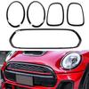 5pcs 51712285495 Front Grille Surround Cover Trim Ring For Mini F55 5 Door Hatchback Cooper S, Cooper SD 2014-2021