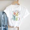Cute Floral Ladies 90s 3D Printing Watercolor Fashion Pretty Print Womens T Shirt Nice Tee Top Graphic T-shirt