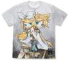 Cospa Kagamine Rin and Len Full Graphic WHITE M Size Cotton T-shirt