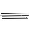 4PCS Front Rear Door Belt Moulding Set 92277517 Black Weatherstrip Window Moulding Trim Seal Belt
