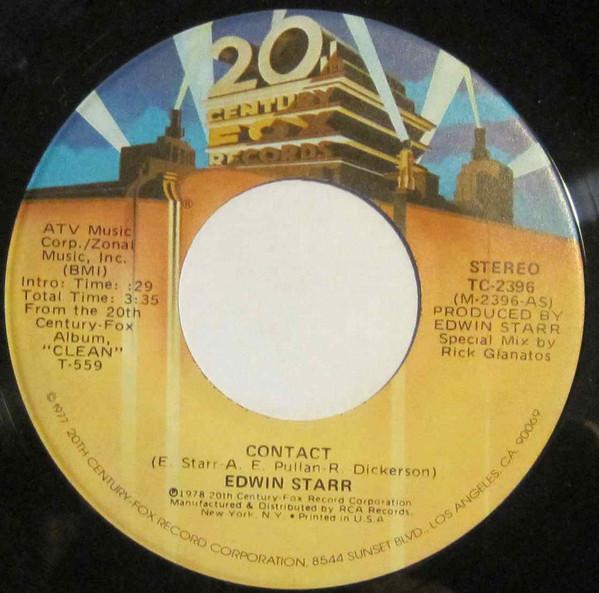 7inch Record EDWIN STARR - Contact / Don't Waste Your Time TC2396 20th Century Fo 1978 US Soul/Funk Used
