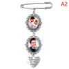 Wedding Bouquet Photo Charm Diy Pin Brooch Making Kit Lacy Frame Charm Oval Picture Frame With Pendant For Holiday Heart