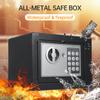 Home Safes Fireproof Waterproof Box + Document Bag with Keypad and 2pcs Spare Key Digital Home