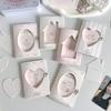 10Pcs/Pack Hollow Window Folding Back Card Kpop 3 Inch Photocard Holder Diy Small Card Decorative Packaging Material