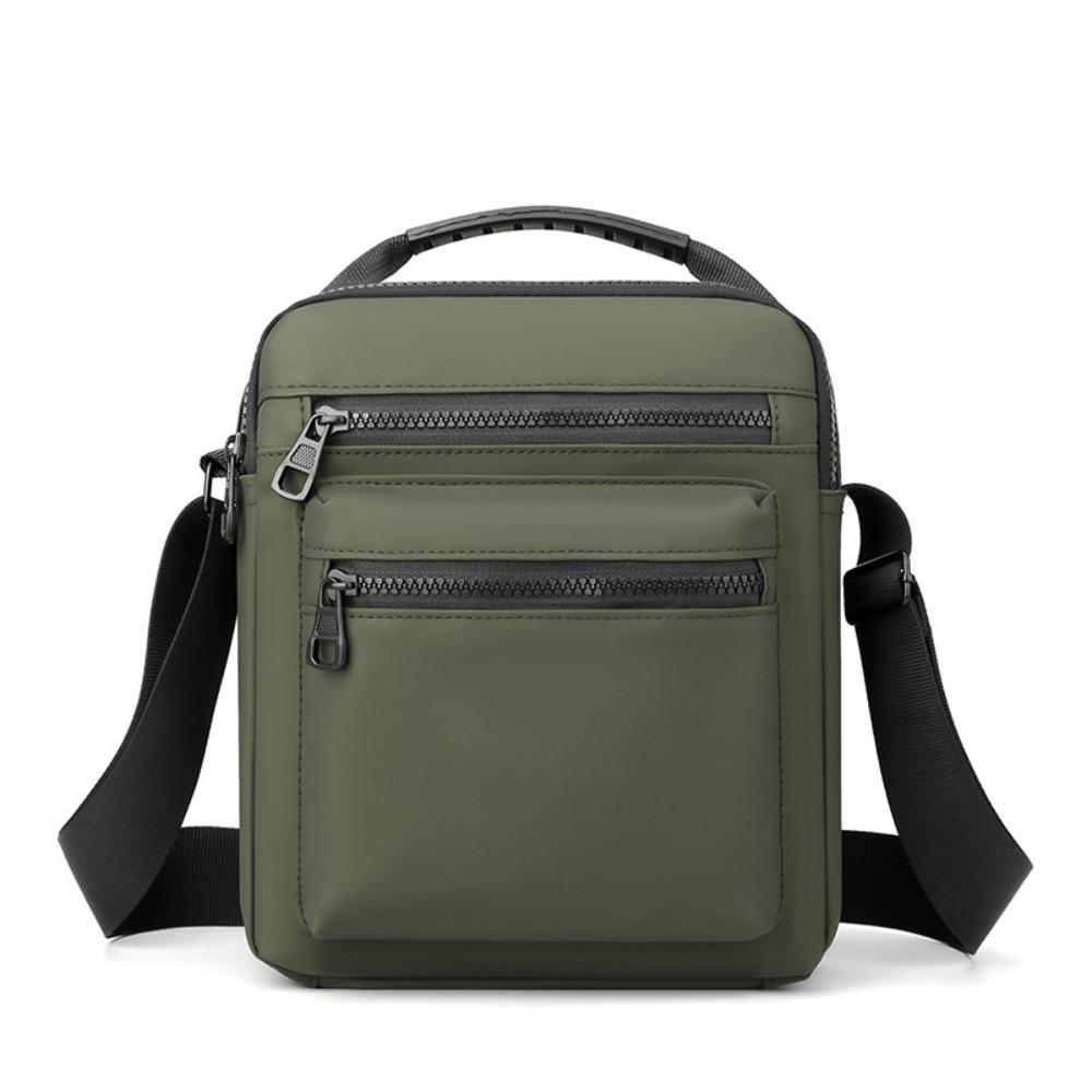 Multifunctional Nylon Shoulder Bag Korean Style Small Square Bag Simple Men Crossbody Bag Business