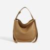 Simple and Fashionable Leather Tote Bag Soft Cowhide Large-capacity Commuting Versatile Single Shoulder Crossbody Bucket Bag Women