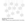 Yousheng 12 Pcs Felt Snowflake Christmas Ornaments White Snowflake Hanging Decoration for Winter Tree Mantel Wall Home Party Decor
