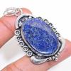 Lapis Lazuli Handmade 925 Sterling Silver Jewelry Pendant 2.29" d9P37