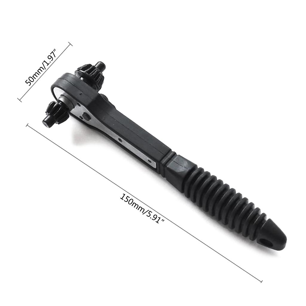 Drill Chuck Key 2 In 1 Ratchet Spanner Drill Chuck Key Wrench Electric Drill Clamping Tool Dual-use Ratchet Spanner