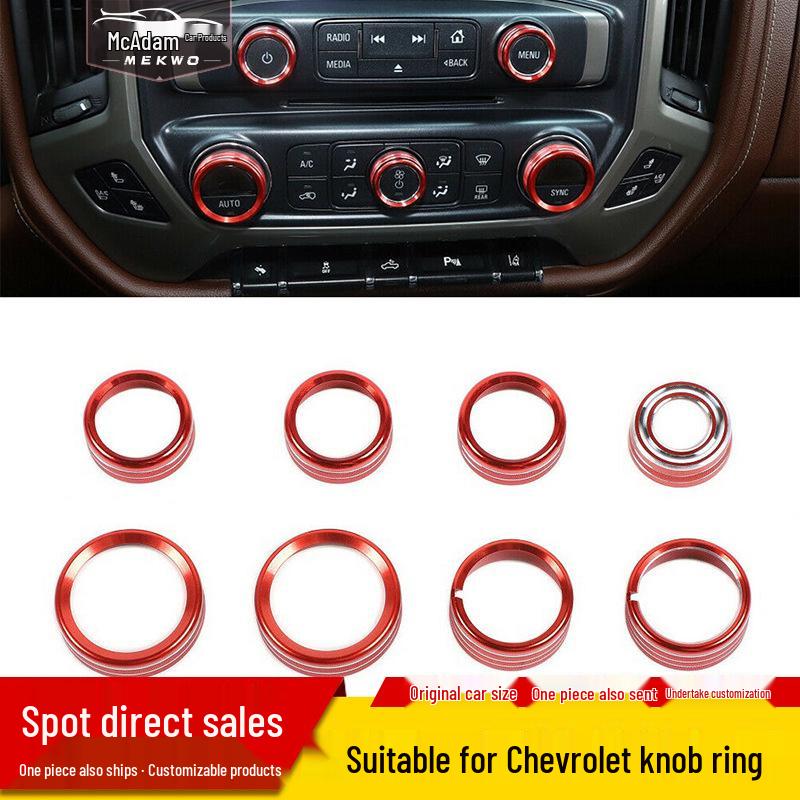 14-19 Chevy C7 Corvette AC Volume Knob Ring Mod