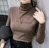 Winter Warm Women Turtleneck Pullovers Thick Bottoming Shirt for Women Warm Blouse Winter