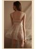 Women's Sexy Lace Mesh Nightdress and Robe Set