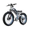 DUOTTS N26 Black Red/blue White 750W*2 Dual Motor power+48V20AH Samsung Battery, 26 * 4.0-inch Tires Maximum Speed 50KM/H City Electric Bicycle