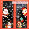 Cartoon Christmas Window Glass Stickers 2025 Christmas Decoration for Home Living Room Wall Decor 2025 Happy New Year Stickers