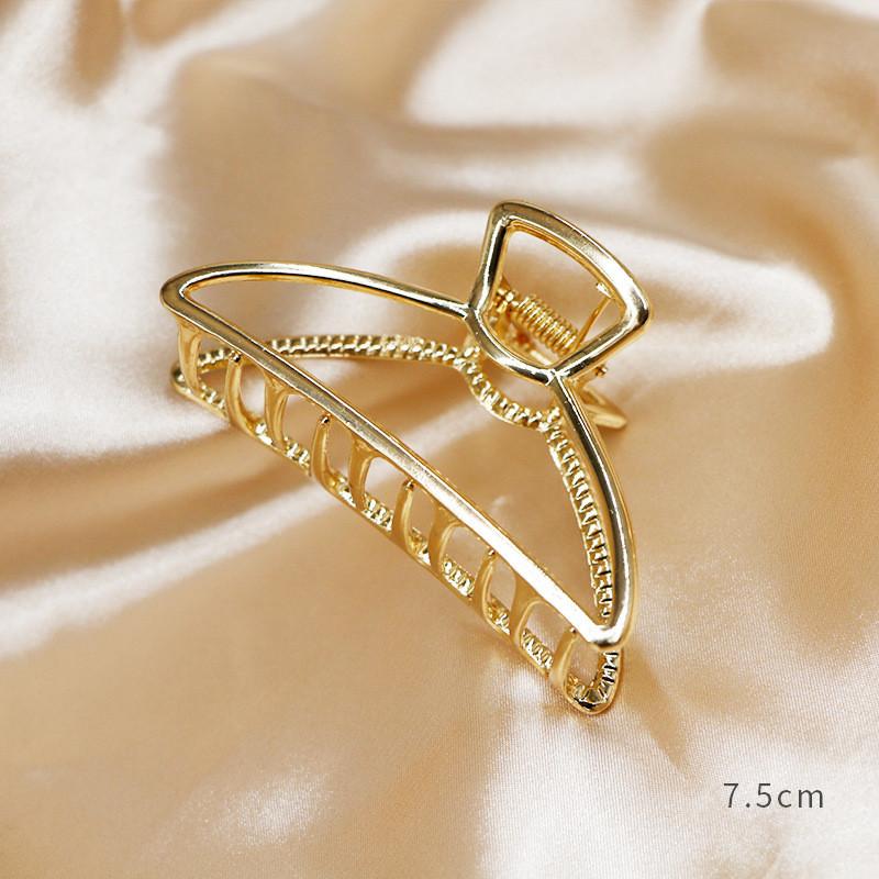 Korean Simple Metal Gold Hair Claw Butterfly Geometric Elegant Hair Clip Claw Clamp for Girls Headwear Women Hair Accessories