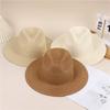 Beach Travel Vacation Outdoor Wide Edge Sunshade Sun Hat Men and Women Fashion Denim Straw Hat