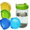 2pcs Wide Mouth Jar Plastic Screen Sprouting Strainer Lid Kit for Growing Bean Broccoli Alfalfa Salad Sprouts More Lids