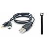 PSP-1000 PSP-2000 PSP-3000 2in1 USB Data Transfer Charging Cable with Original Cable Tie