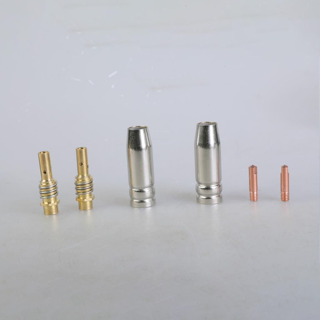 24Pieces MIG Welding Kit for 15AK Torch Including Nozzle Tip Gooseneck and Insulating Sleeves Automotive Metalwork Tasks