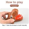 Biting Hand Fun Portable Toy Mini Dinosaur Parent-child Interaction Creative Battery-Free Game for Kids