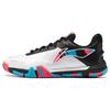 Li Ning Ground Flying SE Non-Slip Wear-Resistant Breathable Low-Top Badminton Shoes Unisex Sneaker White Black Blue AYZS014-4