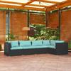 Day and Night - Day and Night 5-piece Garden Furniture Set and Black Synthetic Rattan Cushions