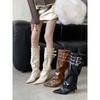 2025 Autumn and Winter New Pointed Thin Heel High Heel Temperament Thin French Fashion Sexy Beauty Female Internet Celebrity Boots