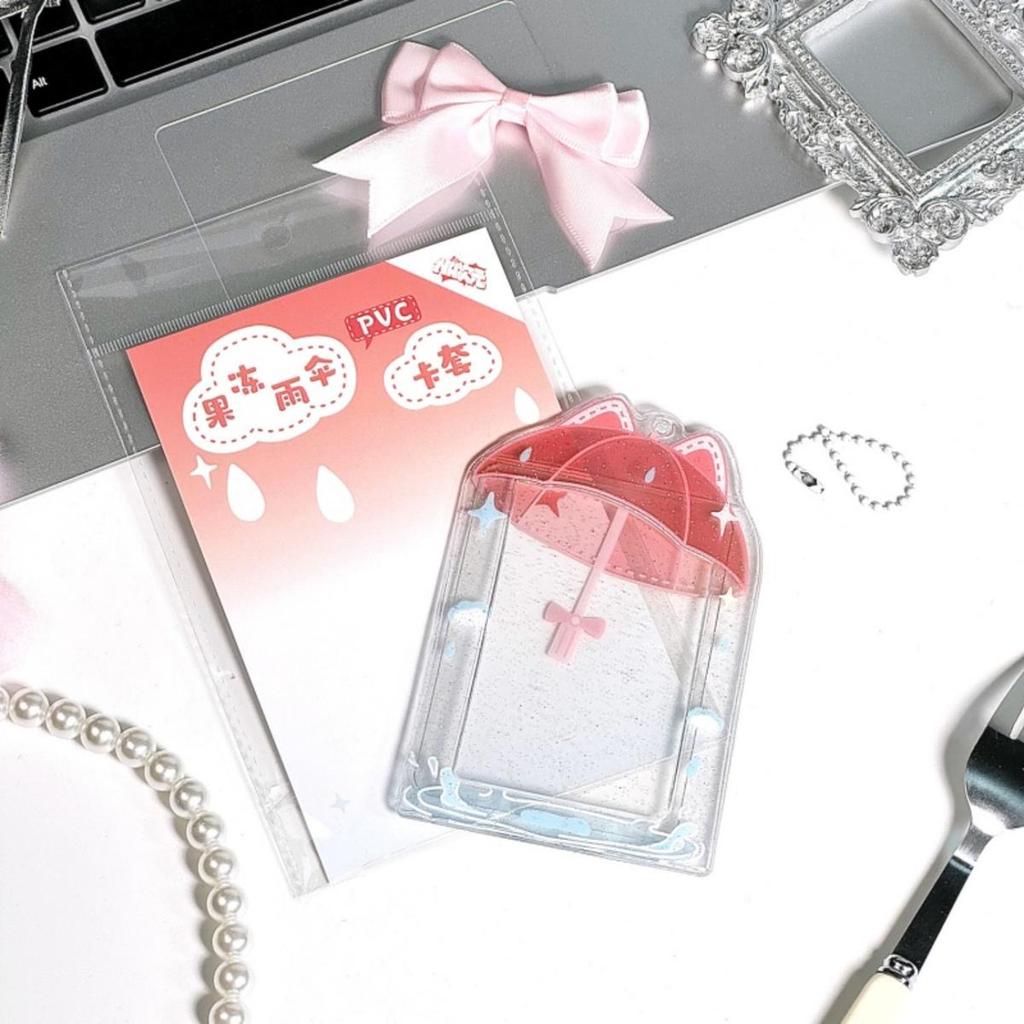 3inch  Photocard Holder with Keychain  Photo Card Sleeves ID Badge Holder Card Protector Mini Album