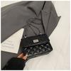 Stylish Casual Simple Small Square Bag Women's 2025 New Trendy Fashion Diamond Chain Bag Single Shoulder Crossbody Small Square Bag