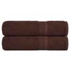 VidaXL Shower Towels 2 Pcs Brown 70x140 Cm 360 G/m² 100% Cotton, Towel, Set of Bath Towels, Towel 136761