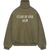 Essentials Heavy Fleece Turtleneck Military Men Tops Green 192BT246225F