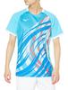Tennis Wear Game Shirt Sweat Absorbent Quick Drying Dynamotion Fit Badminton 62JA2502 Blue Atoll S [Mizuno]