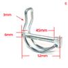 D-образный штифт M4.5 M6 M8 предохранительный штифт велосипедная коляска грузовой лодка сцепной крюк зажим пружинный штифт двухлинейный стопорный штифт ушной штифт