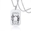In the Darkest Hour When Demons Come Brothers Dog Tags for Men Stainless Steel Pendant BFF Necklaces Fraternal Gift