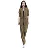 2 Pcs/Set Lady Formal Coat Pants Set Long Sleeves Double Buttons Cardigan