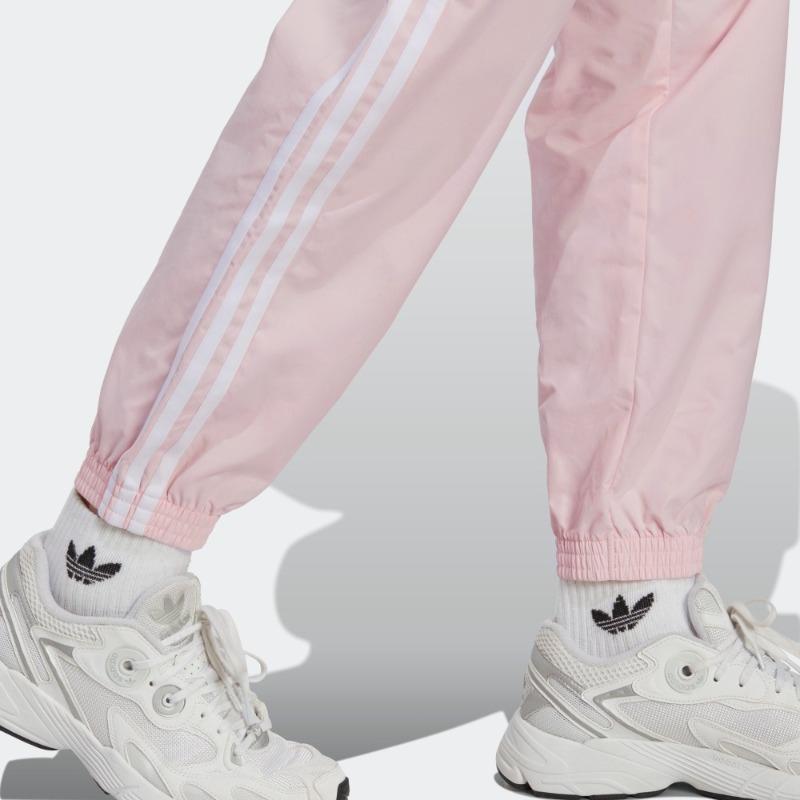 Adidas Originals Trefoil Logo Print Tapered Track Pants Women Bottoms Light-Pink IP3748