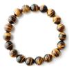 [GOLD STONE] Tiger Eye Bracelet, 10mm, Top Quality Natural Stone, Inner Diameter: Approx. 18cm