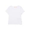 Levis Solid Slim Fit Crew Neck Short Sleeve T-Shirt Women Tops White A7320-0001