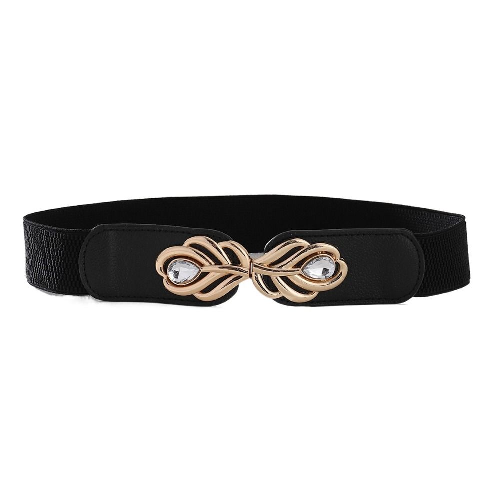 Elastic Buckle Wide Waist Belt Clothing Supplies Dress Strap Retro Waistband Women