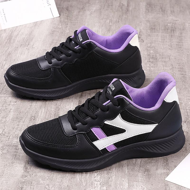 2025 Autumn New Women's Shoes Breathable Tennis Style Wear Non-slip Versatile Black Sports Shoes Women's Casual Shoes