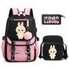 3Pcs/set Cute  Printed Backpack with Shoulder Bag Pencil Case Schoolbag Teenager Student Boy Girl Large Capacity Bookbag
