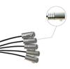 5 Pcs RGB LED Fiber Optical Decor Neon Atmosphere Light Foot Lamp BT APP Control