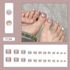 Simple Fake Toenails Short Square Foot Nails Nail Tips Toe Nails  for Women Girl