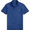 Polo SS25 Pony Embroidered Mesh Short Sleeve Polo Shirt Men Polo Shirts Blue 710680784-434