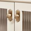 Gold Round Brass Cabinet Pull Nordic Cabinet Door Handle Wardrobe Pulls  Drawer Cabinet