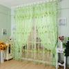 Printed Tulip Window Screen Polyester Sheer Curtains Fashion Drape Curtain  For Living Room