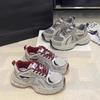 2025 Spring Light Sports Shoes Heightened Thick Soles Heightened Casual Shoes Women's Versatile Mesh Red Dad Shoes Women
