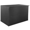 VidaXL Garden Storage Box Black 150x100x100 Cm Wicker Resin 44245