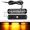 20PCS Amber LED Strobe Light 12v-24v 6LED Truck Trailer Lights Stroboscopes Car Light Emergency Warning Hazard Flash Light